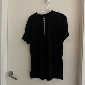 Black T-shirt dress